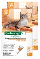 12 MONTH Advantage Orange for cats under 9lbs.
