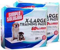 2-PACK Simple Solution Training Pads - Extra Large (100 Pad Pack 28" x 30")