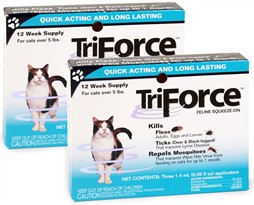2 PACK - 3 MONTH TriForce for CATS 5 lbs & OVER
