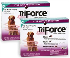2 PACK - 3 MONTH TriForce Green for DOGS 61 lbs & OVER