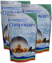 3-PACK Vetri-Science Composure Bite-Sized Chews (180 Chews)