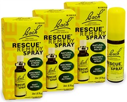 3-PACK Bach Rescue Remedy - Natural Stress Reliever Spray (60 mL)