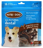 3M Nutri-Dog All Natural Dental Chews SMALL (15 ct)