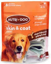 3M Nutri-Dog Skin And Coat Chews LARGE (6 ct)