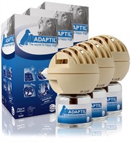 3 PACK ADAPTIL (D.A.P.) Dog Appeasing Pheromone Electric Diffuser (144 ml)