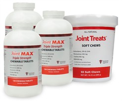 3-PACK Joint MAX TRIPLE Strength (360 Chewable Tablets) + FREE JOINT TREATS!