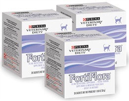 3 Pack FortiFlora FELINE - Box of 30 (1 gram packets)