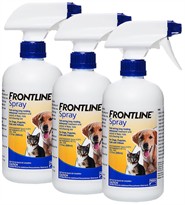 3 Pack Frontline Spray LARGE (1500 mL)