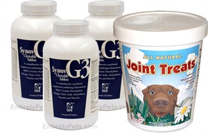 3 PACK Synovi G3 Chewables (360 tablets) + FREE Joint Treats