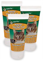 3-PACK NaturVet Natural Hairball Aid with Catnip (9 oz) 
