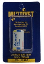Multivet 3-volt Lithium Battery 