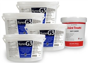 4 PACK SynoviG3 SOFT CHEWS (960 Chews) + FREE Joint Treats 