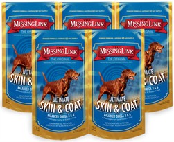 5 Pack Missing Link - Ultimate Skin & Coat (1 lb)