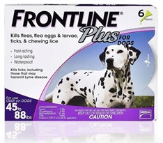 Frontline Plus for Dogs 45-88 lbs - PURPLE, 6 MONTH