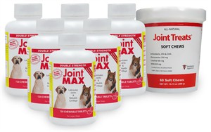 6 PACK Joint MAX Double Strength (720 CHEWABLE  TABLETS) + FREE Joint Treats