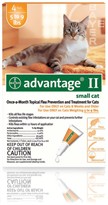 4 MONTH Advantage II Flea Control Small Cat (for Cats 5-9 lbs.)