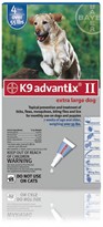 K9 ADVANTIX II 4 MONTH Extra Large Dog (for dogs over 55 lbs)