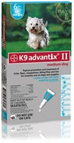 K9 ADVANTIX II 6 MONTH Medium Dog (for dogs 11-20 lbs)