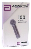 AlphaTRAK 28 GAUGE STERILE LANCETS - 100 Count