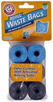Arm & Hammer Disposable Waste Bag Refills Assorted Colors - (90 count)