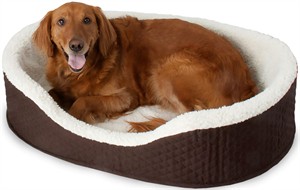Aspen Pet Lounger Plush/Suede (28" x 21" x 7.5") - Assorted Colors