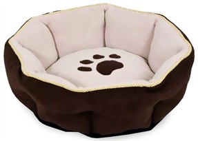 Aspen Pet Sculptured Round Bed (18") - Assorted Colors