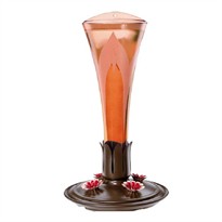 Avant Garden Landmark Glass Hummingbird Feeder (10 oz capacity)