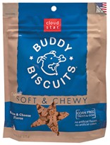 Cloud Star Buddy Biscuits Soft & Chewy Dog Treats - Bacon & Cheese Flavor (6 oz)