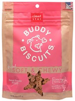 Cloud Star Buddy Biscuits Soft & Chewy Dog Treats - Sweet Potato Flavor (6 oz)