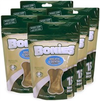 BONIES Natural Dental Bones Multi-Pack SMALL 6-PACK (90 Bones)