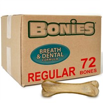 BONIES (BULK BOX) Natural Dental Bones (72 Regular Bones)