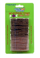 Bouncy Bones Gnawhide Strip Rings Refills - MED/LG & LARGE
