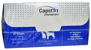 CAPSTAR Blue FAST ACTING for Dogs & Cats 2-25 lbs. (60 Tabs)