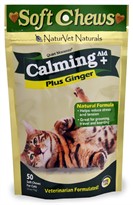 Naturvet Quiet Moments Cat Calming Aid Plus Ginger (50 soft chews)