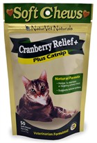 Naturvet Cat Cranberry Relief Plus Catnip (50 soft chews)