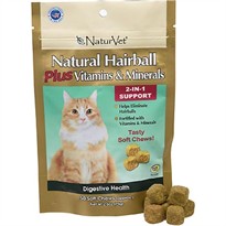 Naturvet Cat Hairball Plus Catnip (50 soft chews)