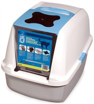 Catit Hooded Cat Litter Pan - Blue