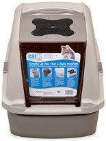 Catit Hooded Cat Litter Pan - Grey