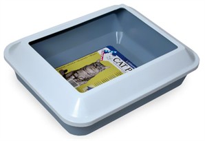 Catit Littershield Cat Pan- Blue (Large)