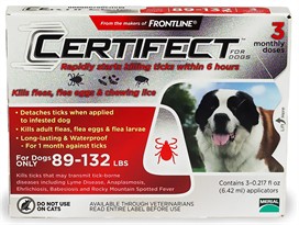 3 Month CERTIFECT RED for Dogs 89-132 lbs