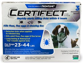 3 Month CERTIFECT BLUE for Dogs 23-44 lbs