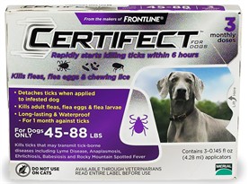 3 Month CERTIFECT PURPLE for Dogs 45-88 lbs