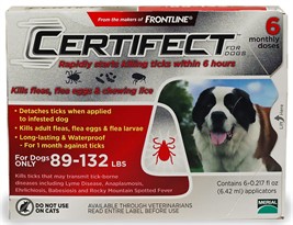6 Month CERTIFECT RED for Dogs 89-132 lbs
