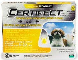 6 Month CERTIFECT GOLD for Dogs 5-22 lbs