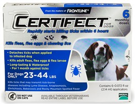 6 Month CERTIFECT BLUE for Dogs 23-44 lbs