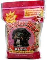 Charlee Bear Dog Treats with Turkey Liver & Cranberries -16 oz