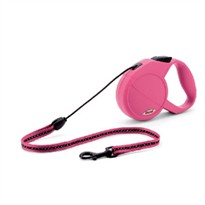 Flexi Classic All Belt 3 Leashes for Dogs up to 110 lbs (Pink-Rose)