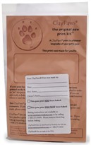 Claypaws Paw Print Kit White Clay