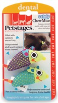 Catnip Chew Mice Dental Toy (2 count)