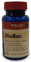 DiaBac for MEDIUM dogs (31-60 pounds) 30 Capsules